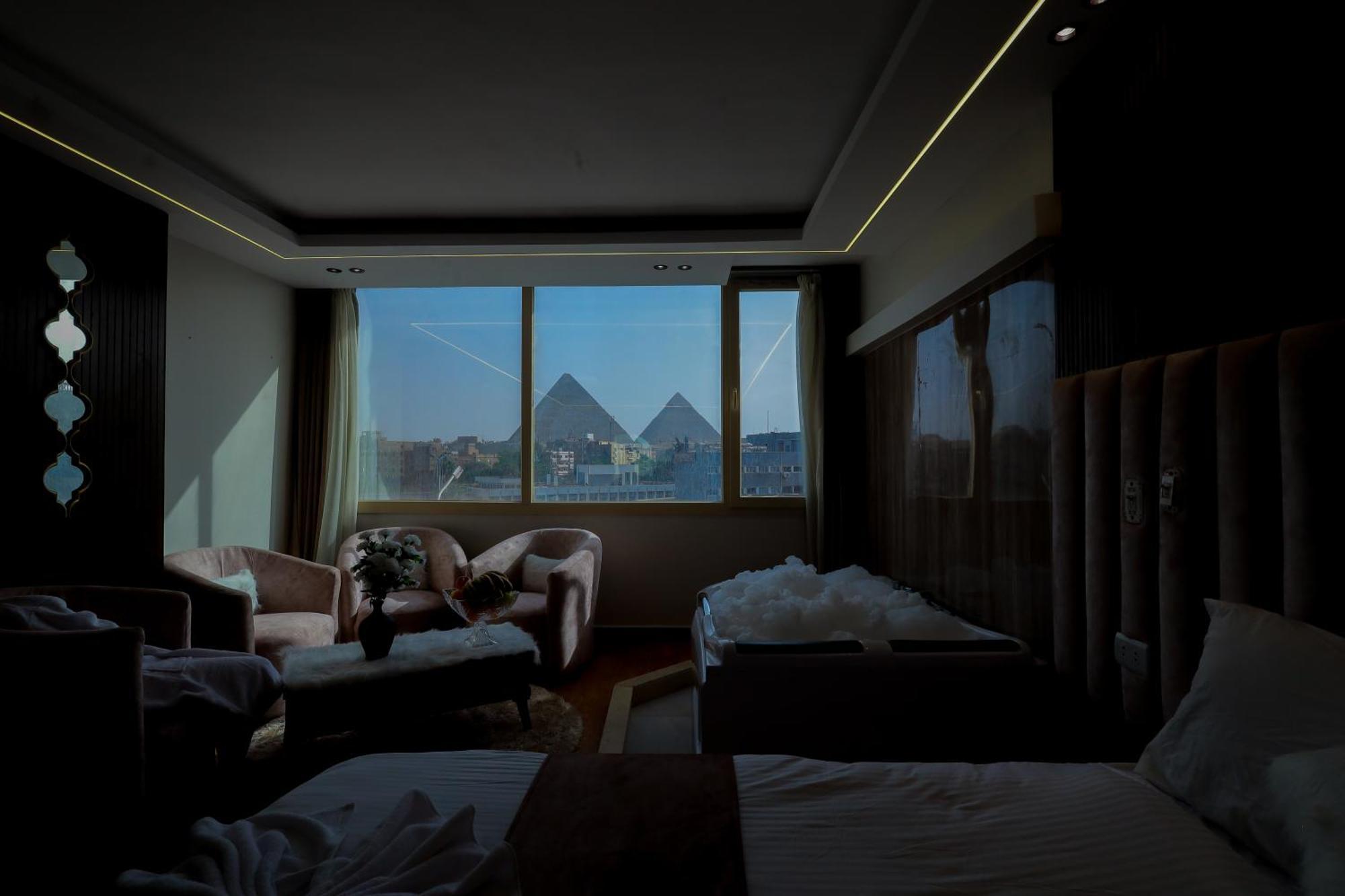 The Muse Pyramids Inn Kafret el-Gabal Exterior foto