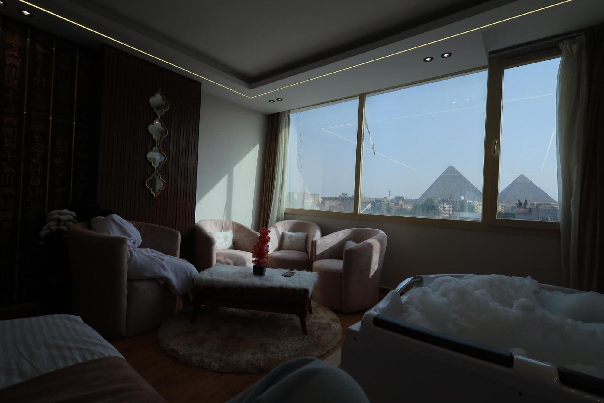 The Muse Pyramids Inn Kafret el-Gabal Exterior foto